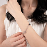 Magic Stone Aura Knot Crystal Bracelet Collection PINK
