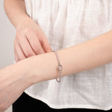 Magic Stone Aura Knot Crystal Bracelet Collection PINK