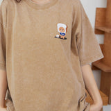 Toast Tic-Tac-Toe Adult T-Shirt Collection LIGHT KHAKI