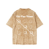Toast Tic-Tac-Toe Adult T-Shirt Collection LIGHT KHAKI