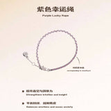 Magic Stone Aura Knot Bracelet Collection PURPLE