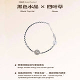 Magic Stone Aura Knot Crystal Bracelet Collection BLACK