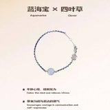 Magic Stone Aura Knot Crystal Bracelet Collection BLUE