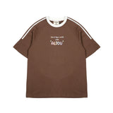 AEIOU T-Shirt Collection BROWN