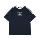 AEIOU T-Shirt Collection NAVY BLUE