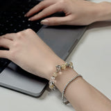 Magic Stone Lucky Gourd Crystal Bracelet Golden Rutilated Quartz 金发晶