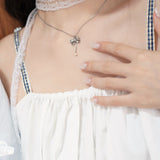 Twinkle Bow Necklace Collection SILVER