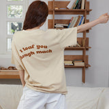 Toast Slogan Adult T-Shirt Collection LIGHT BEIGE