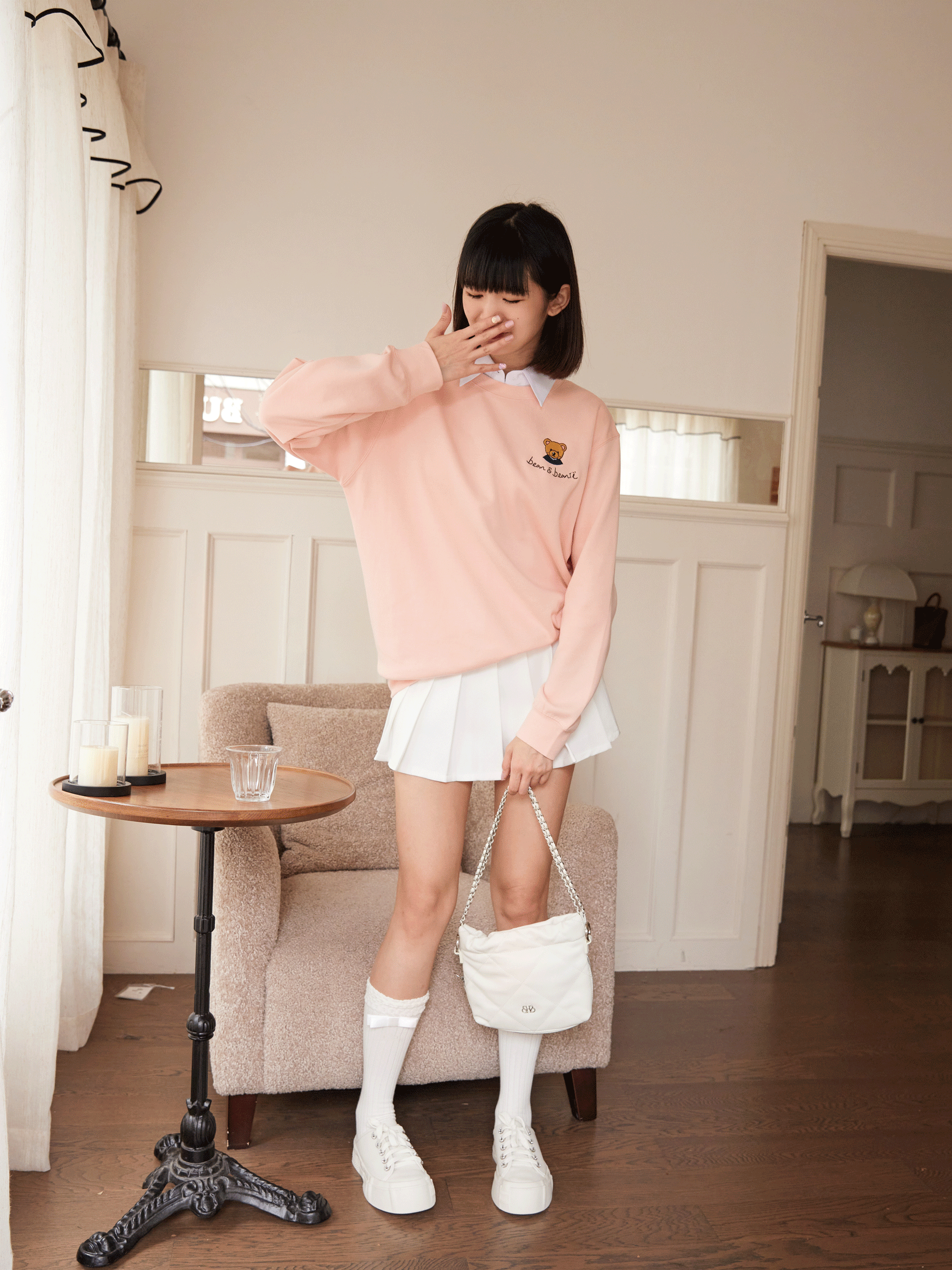 Bean and Beanië Sweatshirt Collection PINK