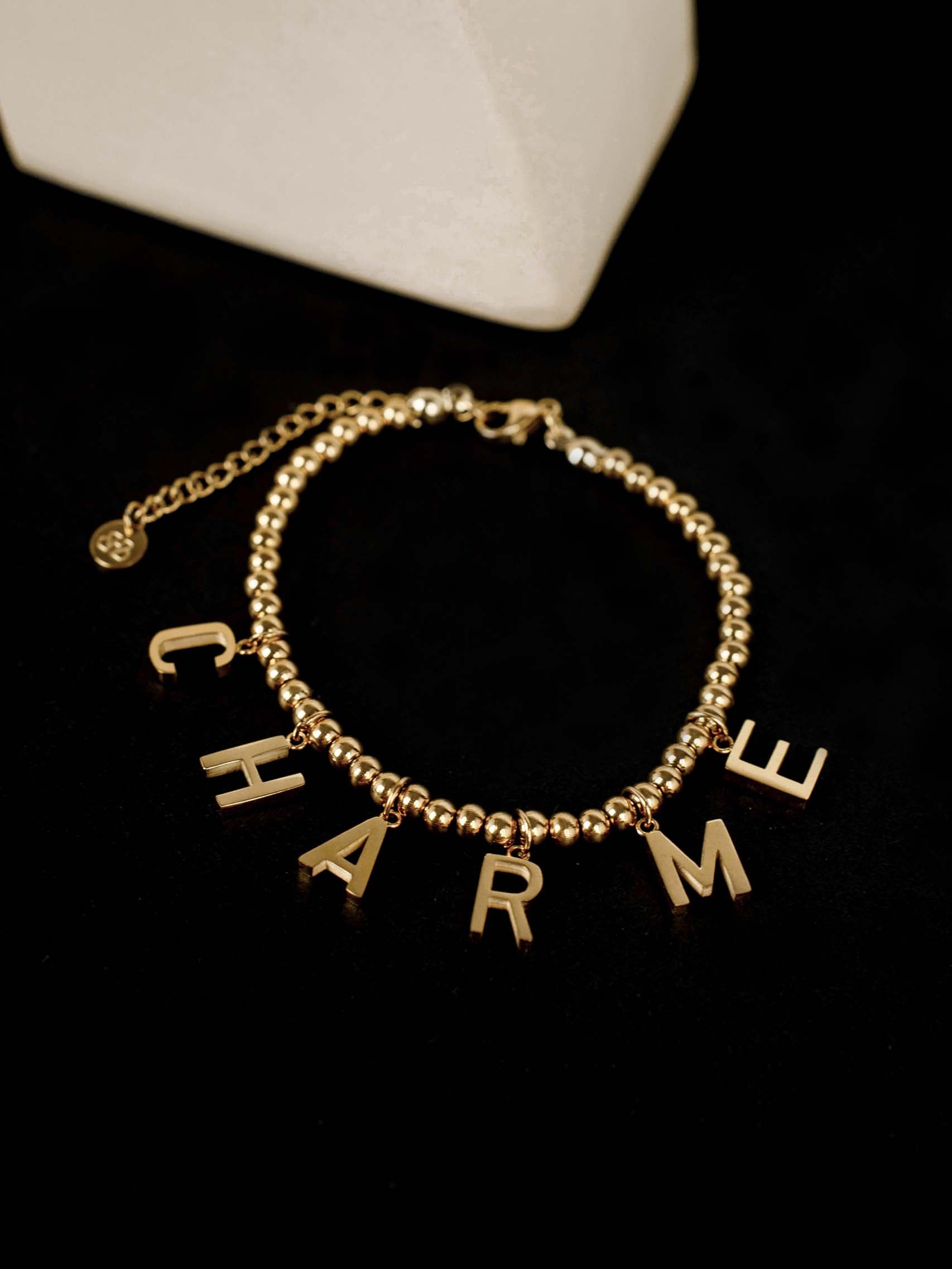 Charmé Alphabet Charm Collection GOLD